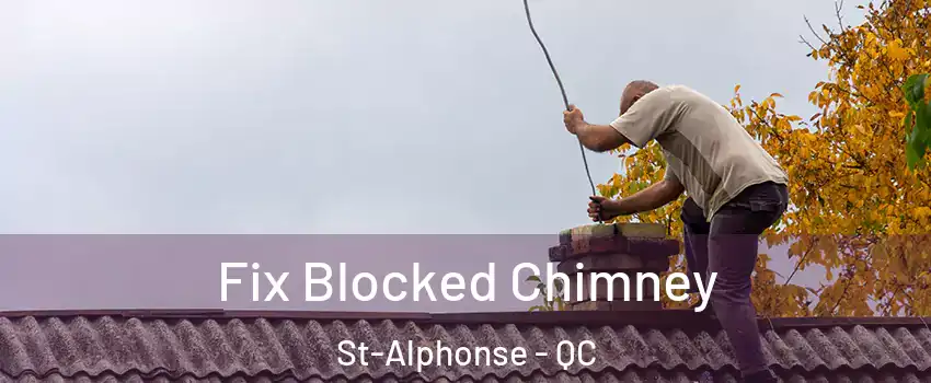  Fix Blocked Chimney St-Alphonse - QC