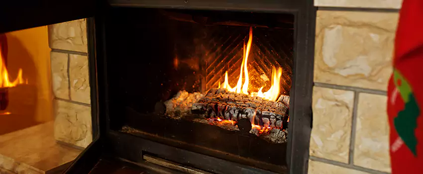 Commercial Prefabricated Fireplace Replacement in La Providence, Quebec