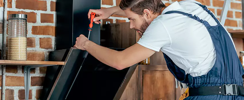 Old Rusted Metal Fireplace Repair And Replacement in La Providence, QC