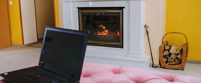 Valor Outdoor Gas Fireplace in La Providence, Quebec